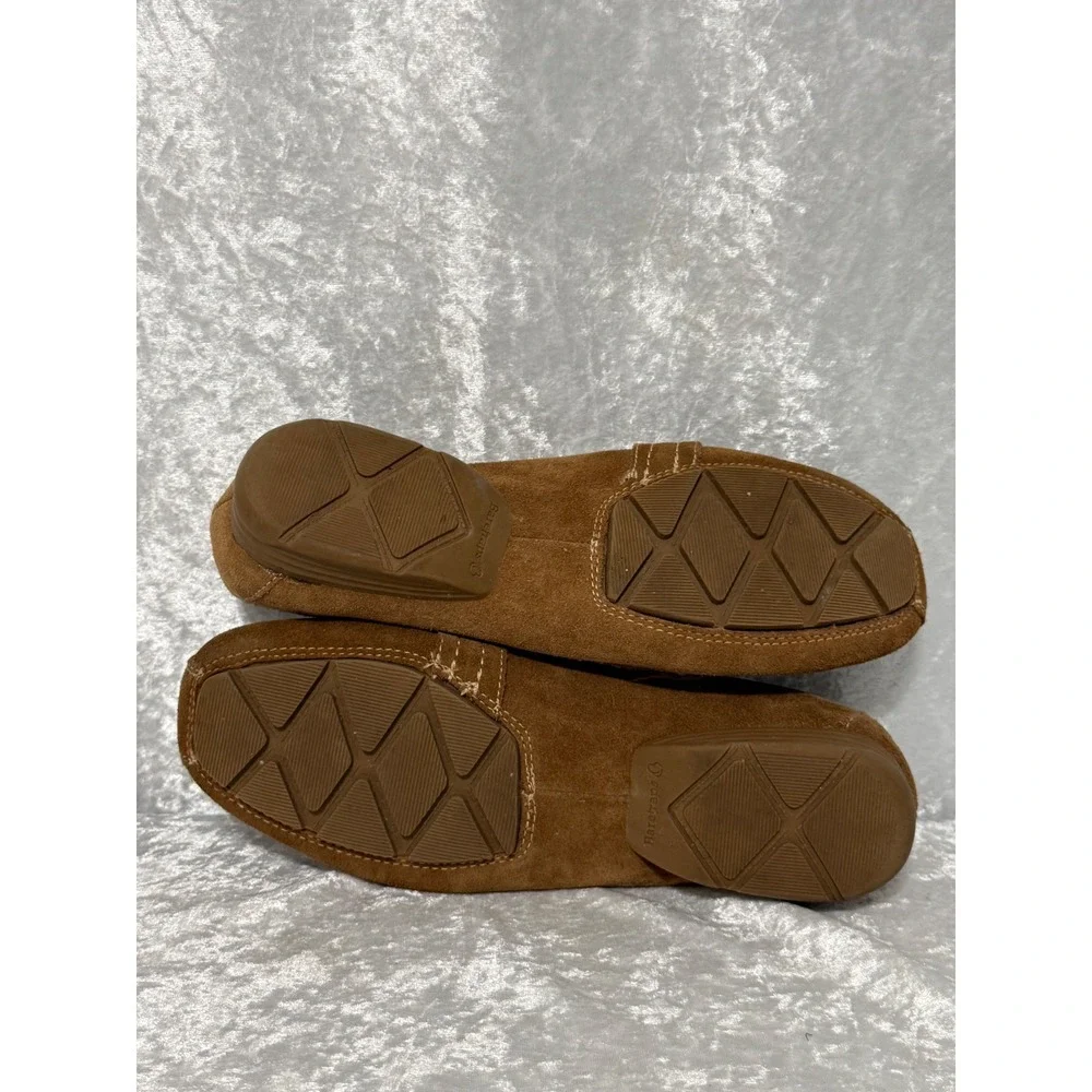 Baretraps Oakes Golden Whiskey Suede Posture+ Perforated  Loafers Womens 7.5M